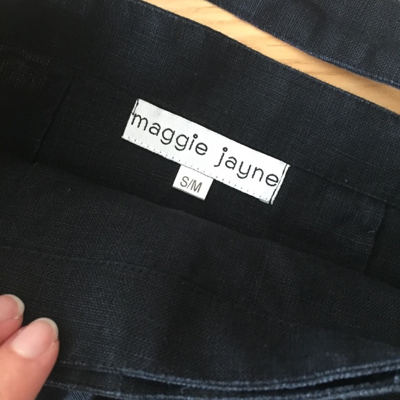 MAGGIE JAYNE Linen wrap mini skirt S - Picture 7 of 8